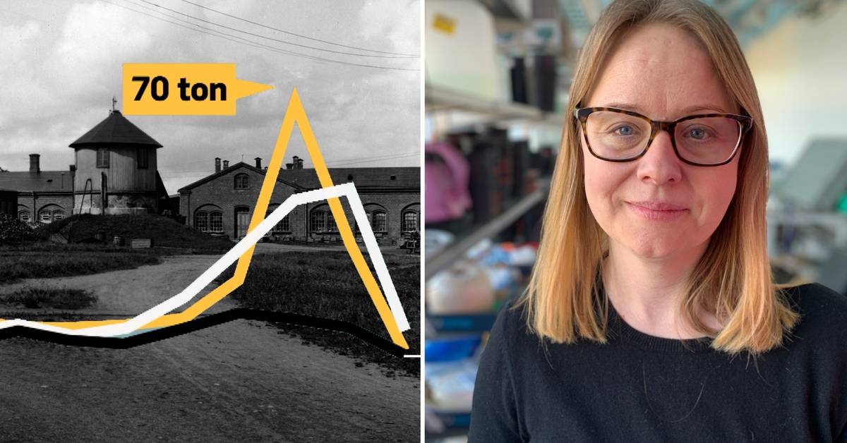 Unique discovery around the old glassworks there were 70 tonnes of