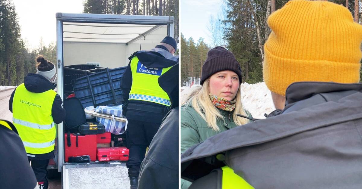 Rekordmengder ulovlig avfall er blokkert – følg kontrollen ved norskegrensen i Sälen