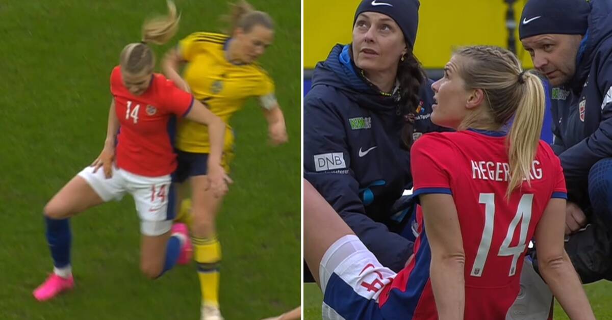 Ada Hegerberg erstattet den skadde spilleren i kampen mot Sverige