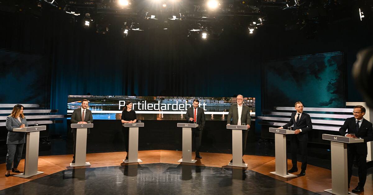 Partiledardebatt i SVT Agenda SVT Nyheter