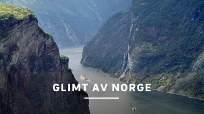 En norsk fjord. - Glimt av Norge