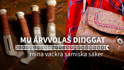 En unik live-sändning från Jokkmokk, dagen före den berömda marknaden öppnar, en djupdykning i duodji, samiskt hantverk, ledd av Lars-Ola Marakatt. - Mina vackra samiska saker