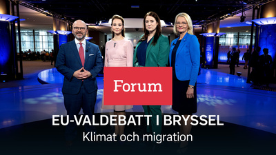 Toppkandidaterna Charlie Weimers (SD), Alice Teodorescu Måwe (KD), Emma Wiesner (C) och Heléne Fritzon (S) och debatterar klimatpaketet Fit for 55, och migrationen till EU. - Klimat och migration