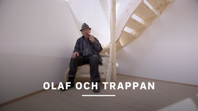 Nästan 400 trappor har Olaf Haldansen tillverkat under sitt 92-åriga liv. Nu får han uppdraget att bygga ännu en. - Olaf och trappan