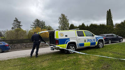 Polisavspärrningar i Västerås.