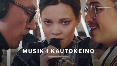 Lávre, Hildá Länsman och Tuomas Norvio. - Musik i Kautokeino