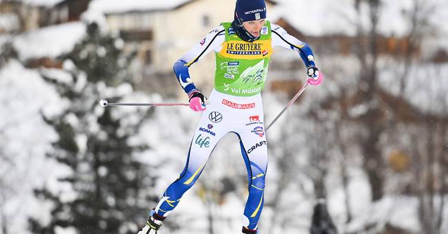 
   Svahn surprised by winning the mass start
  