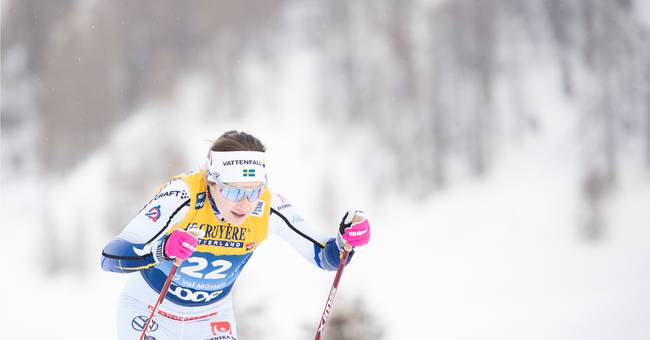 
   New disappointment for Ebba Andersson - finished in 12th place 
  