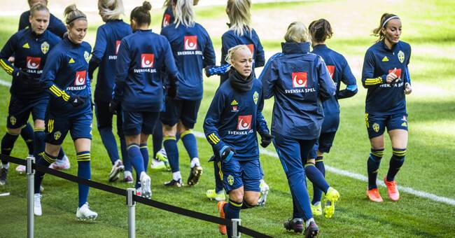 Fotbollslandslaget OS-laddar i Kalmar – spelar två matcher