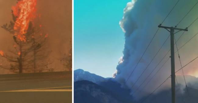 Un grande incendio è scoppiato in Canada – ha preso il controllo dell’intero villaggio in 15 minuti