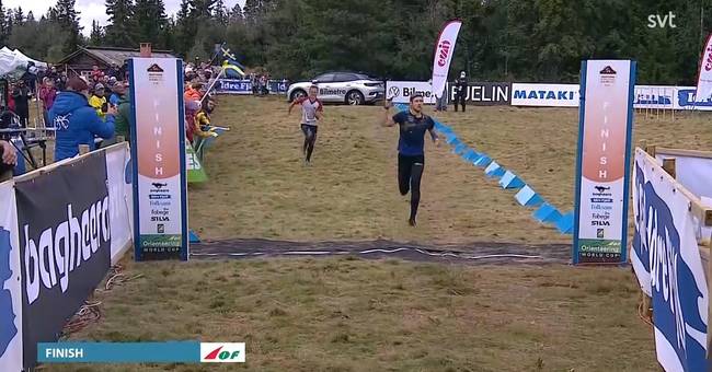 Svensk seier i herrestafetten etter et opptøysdrama