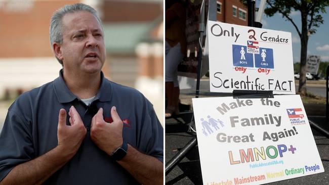 Häftiga protester när USA-distrikt röstar igenom transpositiva riktlinjer