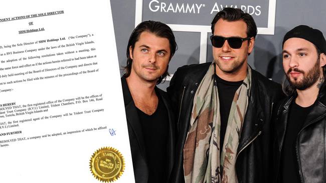Swedish House Mafia skapade bolag i skatteparadis