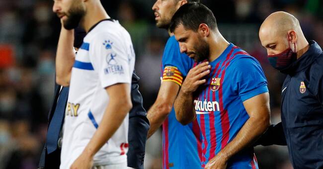 Barcelonas besked: Hjärtproblem stoppar Agüero
