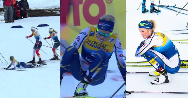 Frida Karlsson second despite double falls