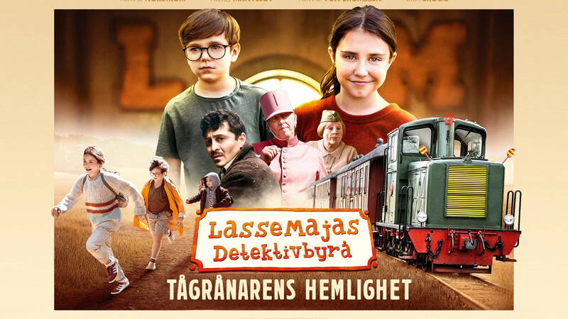 Maja (Polly Stjärne) och Lasse (Nils Kendle). - LasseMajas Detektivbyrå - Tågrånarens hemlighet