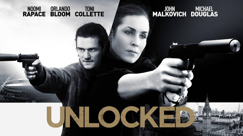 Jack (Orlando Bloom) och Alice (Noomi Rapace) i filmen Unlocked.