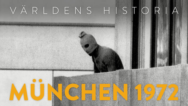 Münchenmassakern, en terrorist från den palestinska gruppen Black September, München, Västtyskland, 5-6 september 1972. - Världens historia: München 1972
