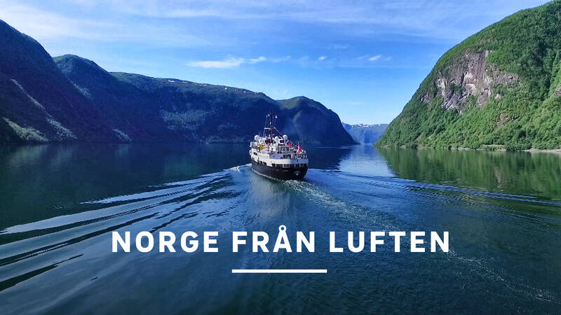 En hisnande och storslagen tur med bilder från Norges mångskiftande landskap och naturtyper – sett från luften. - Norge från luften