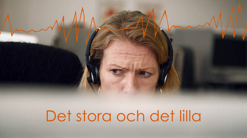 Det stora och det lilla. Som första filmteam någonsin har vi filmat BRIS autentiska telefonsamtal från barn och ungdomar.
