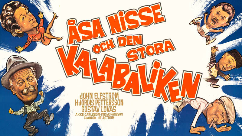 Åsa-Nisse och den stora kalabaliken. Svensk långfilm från 1968.