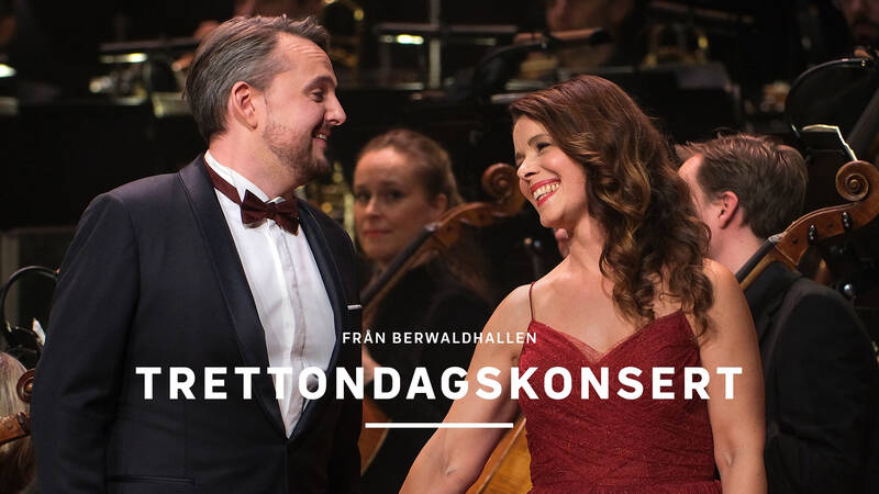Solisterna Tobias Westman och Katija Dragojevic. Foto: Arne Hyckenberg - Trettondagskonsert från Berwaldhallen