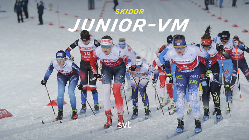 Junior-VM i längdskidor från Whistler i Kanada med herrarnas 30 km masstart klassiskt, juniorer. - Skidor: Junior-VM
