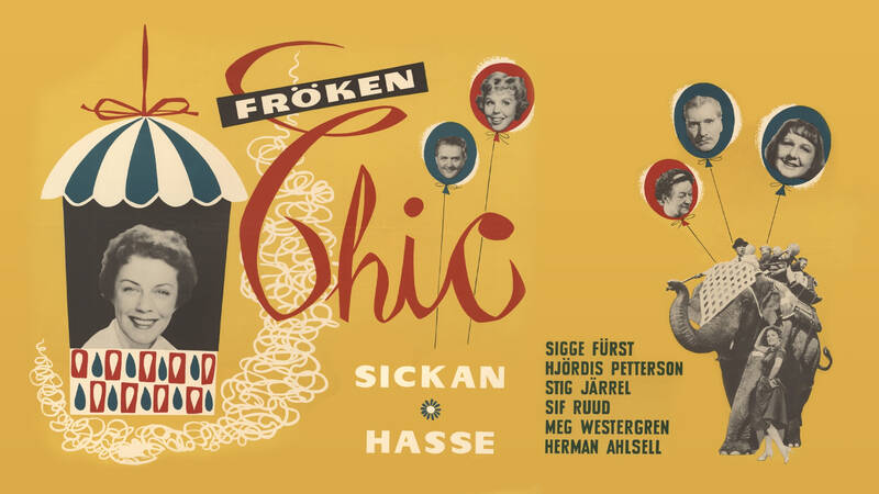 Fröken Chic. Svensk långfilm från 1959.