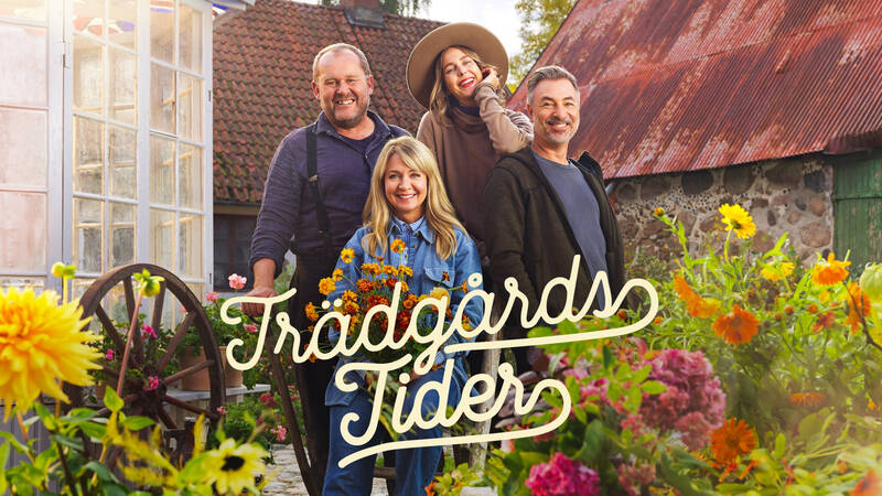John Taylor, Pernilla Månsson Colt, Malin Persson och Tareq Taylor. - Trädgårdstider