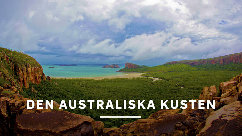 Australien har en lång kustlinje och en variationsrik natur.  - Den australiska kusten