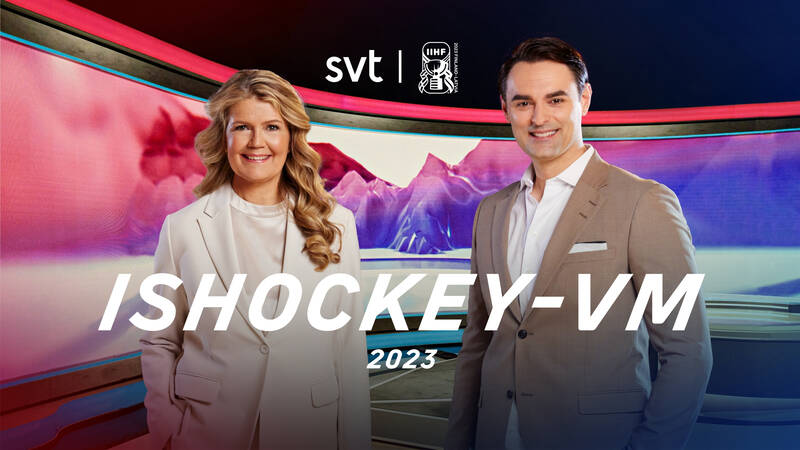 Marie Lehmann och Dusan Umicevic., Ishockey: Hockey VM 2023 - Ishockey-VM 2023
