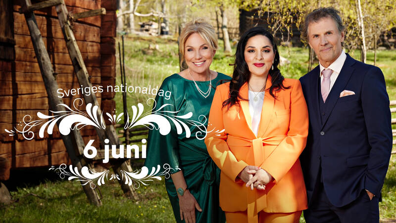 Nationaldagen 6 juni med Anne Lundberg, Tara Moshizi och Micke Leijnegard.