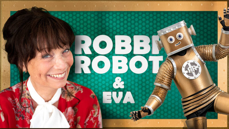 Eva Funck och Robbi Robot. - Robbi robot
