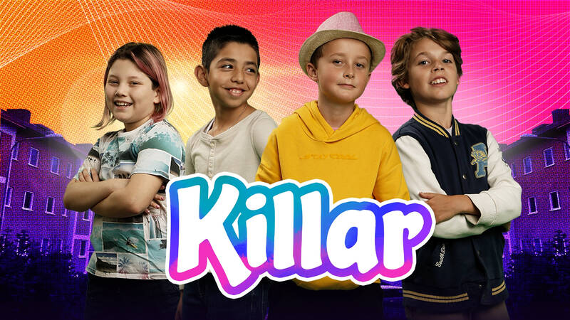 Killar. (Sakaria, Salvador, Anton och Alfred.)