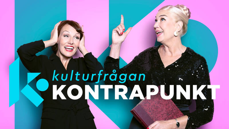 Programledare Ella Petersson och domare Eva Beckman. - Kulturfrågan Kontrapunkt