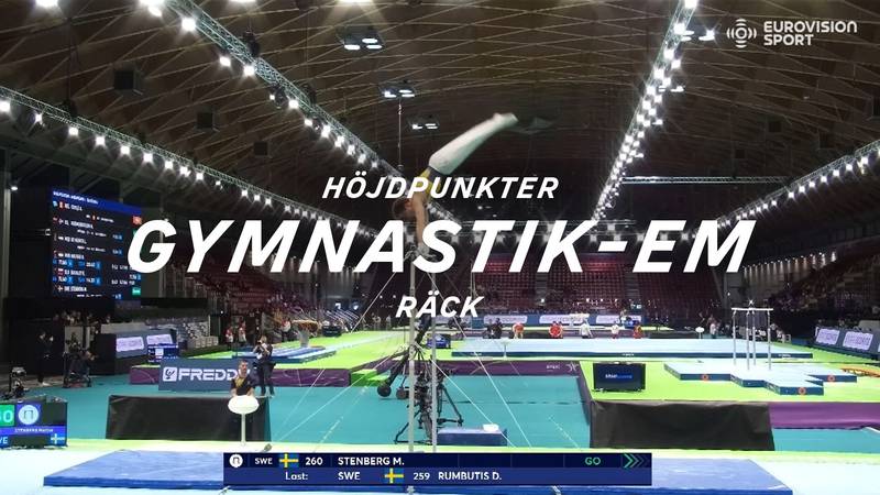 Gymnastik: Höjdpunkter – David Rumbutis Räck-kval 25/4 | SVT Play
