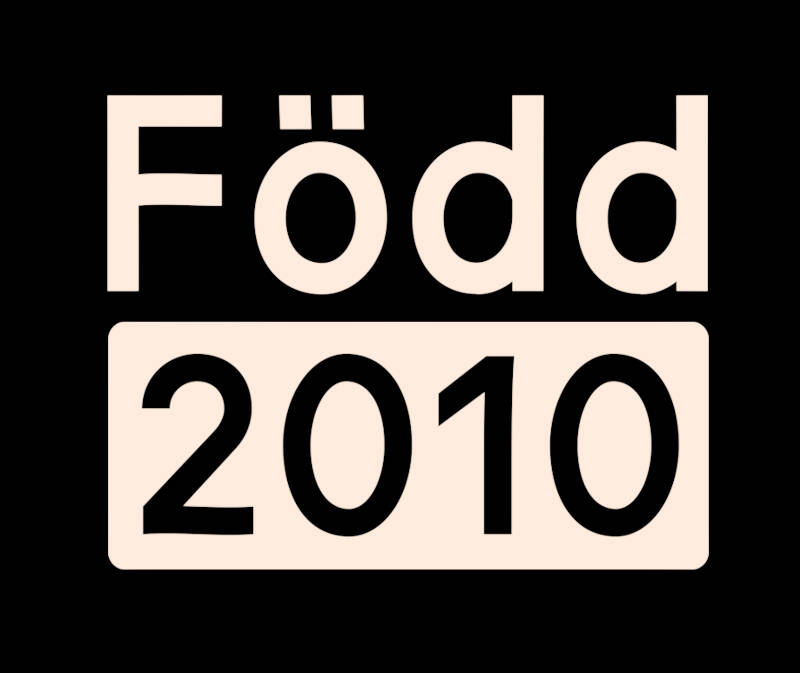 Logotyp för Född 2010