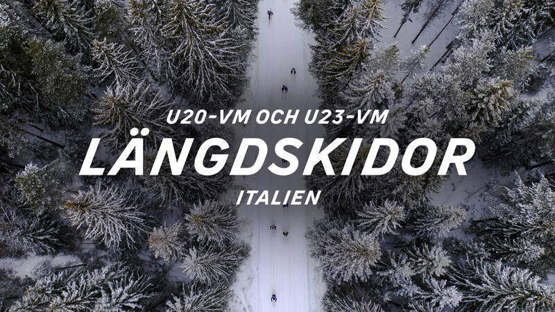Skidåkare som åker längdskidor. - Längdskidor: JVM