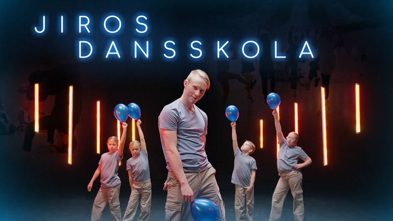Jiros dansskola.  Jiro Sowell med barnen.