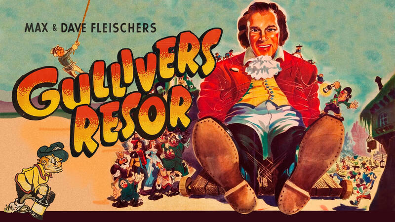 Animerad film efter Jonathan Swifts klassiker, om sjömannen Gulliver som efter ett skeppsbrott spolas i land på Lilleputtarnas ö. - Gullivers resor