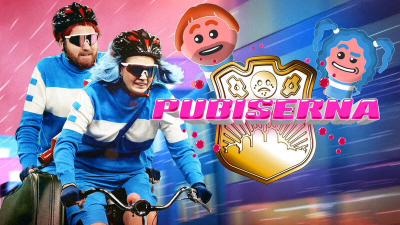 Pubiserna. Pubbe (Vilhelm Blomgren) och Berta (Emma Melin) rycker ut.