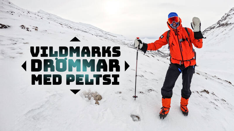 Följ med vildmarksexperten Peltsi på expedition till Svalbard. Peltsis guider är Jaakko Heikka och Nina Teirasvuo som vet allt om vintervandring. - Vildmarksdrömmar med Peltsi