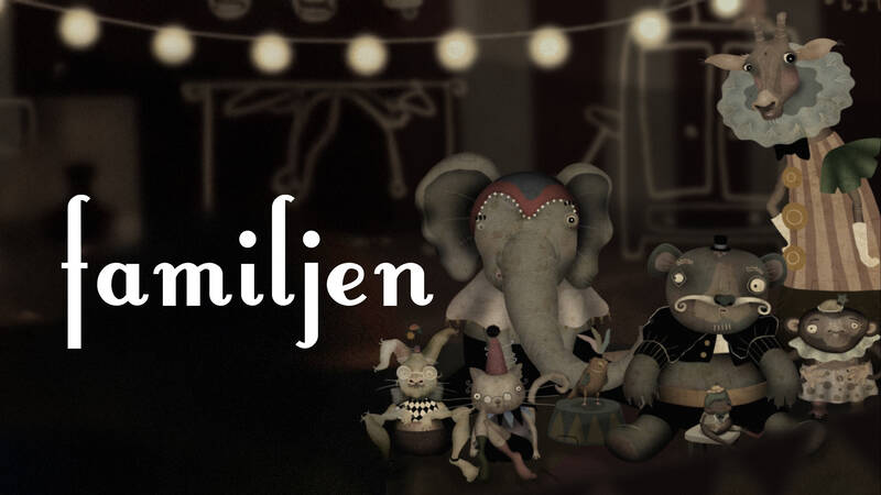 En giraff om livet i flersamhet, en elefant grubblar kring sitt heteroförhållande och en liten fågel berättar om skilsmässans oförutsedda konsekvenser. - Familjen