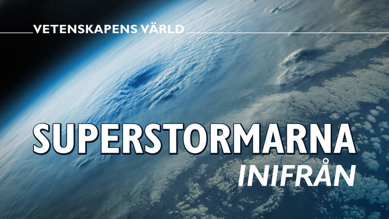 Vetenskapens värld: Superstormarna inifrån Varje minut faller en miljard ton vatten ned som regn i världen, ofta i allt våldsammare oväder. Kraftiga stormar som kan ödelägga hela samhällen har blivit vanligare, och forskare arbetar nu intensivt för att hitta bättre sätt att förutsäga de dödliga superstormarna. Moderna satelliter, högteknologiska drönare och flygande forskningsstationer är några av de vapen som tagits fram för att ge människor chansen att i tid förbereda sig - eller fly undan förödelsen.