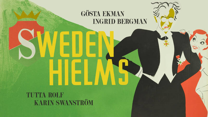 Rolf (Gösta Ekman) och Astrid (Ingrid Bergman). - Swedenhielms