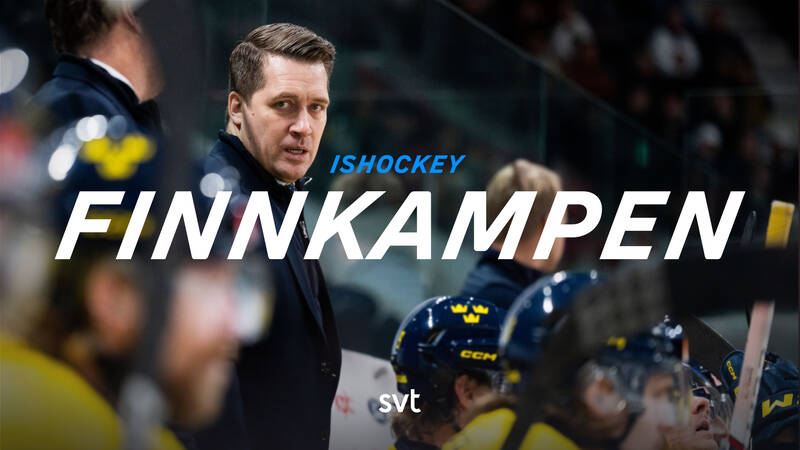 Tre Kronors förbundskapten Sam Hallam. - Ishockey: Finnkampen