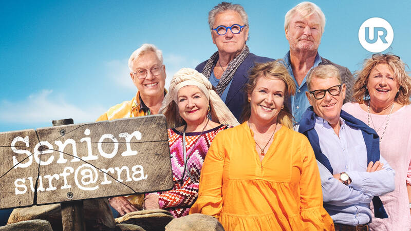 Tommy Körberg, Anneli Martini, Jan Rippe, Ewa Roos, Peter Dalle och Lars-Åke Babsan Wilhelmsson och Kattis Ahlström - Seniorsurfarna