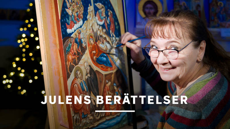 konogrqf Christina Lundström ger oss julens berättelser utifrån sin ikonateljé i Åkerby kapell, norr om Uppsala. - Julens berättelser