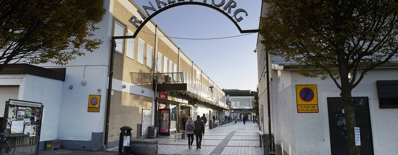 Rinkeby torg i Stockholm.