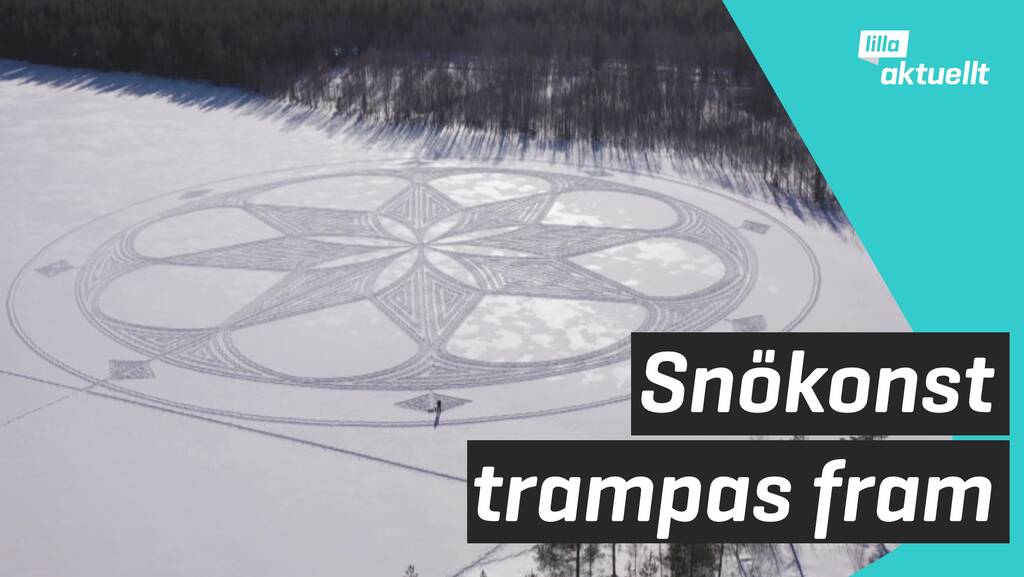 De gör snökonst med fötterna